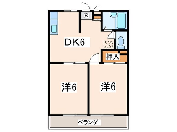 エリ－ル飯島の物件間取画像